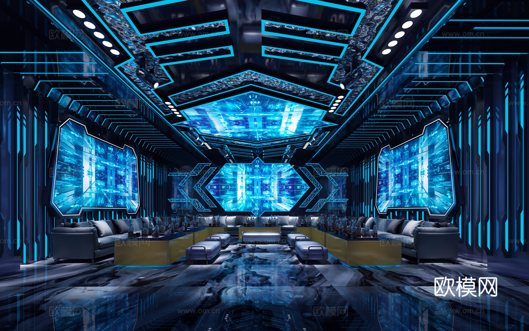 KTV派对包房3d模型下载