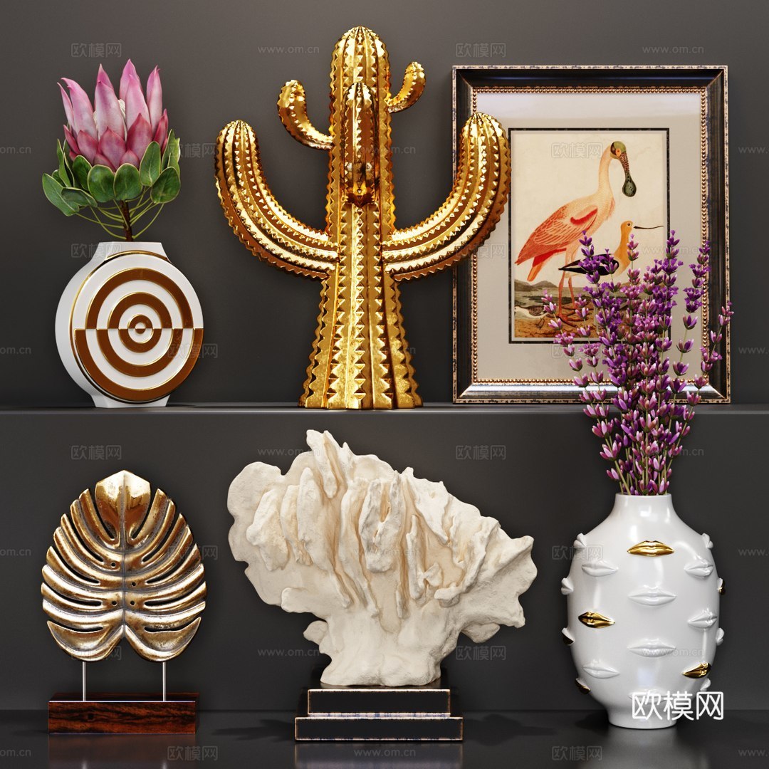 花艺植物摆件3d模型