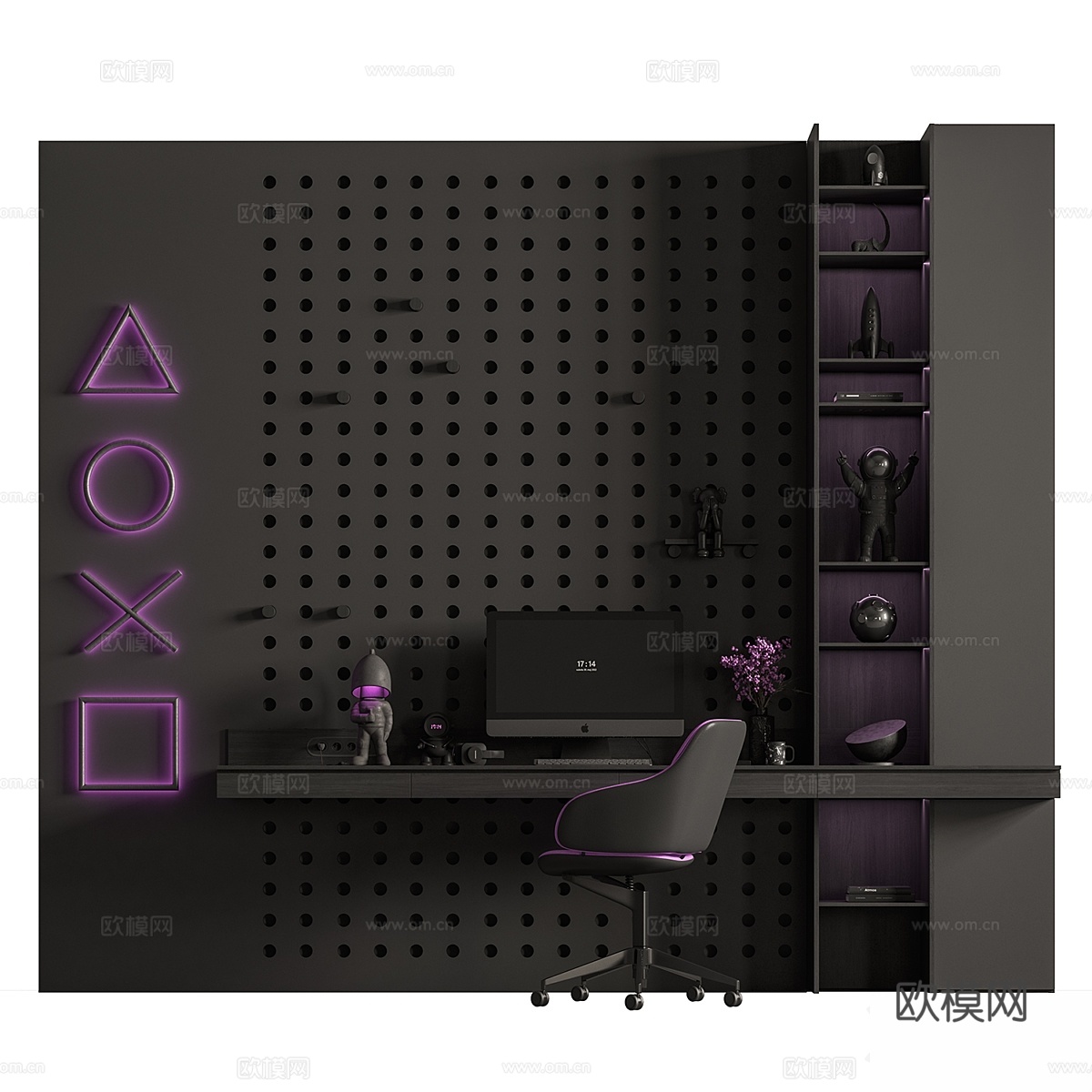 家庭办公 - 办公家具8633d模型下载