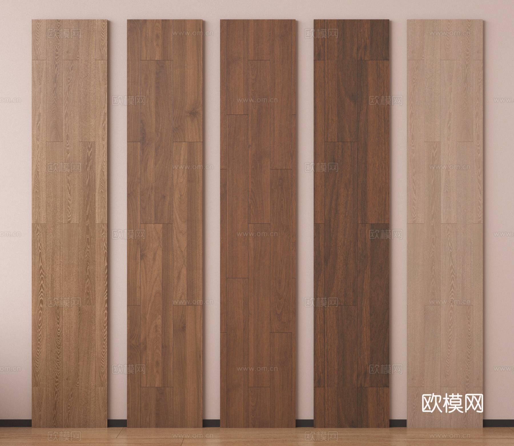 现代木地板  直纹木地板 木纹su模型