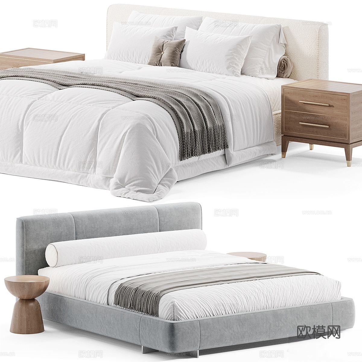 Minotti Yves床3d模型