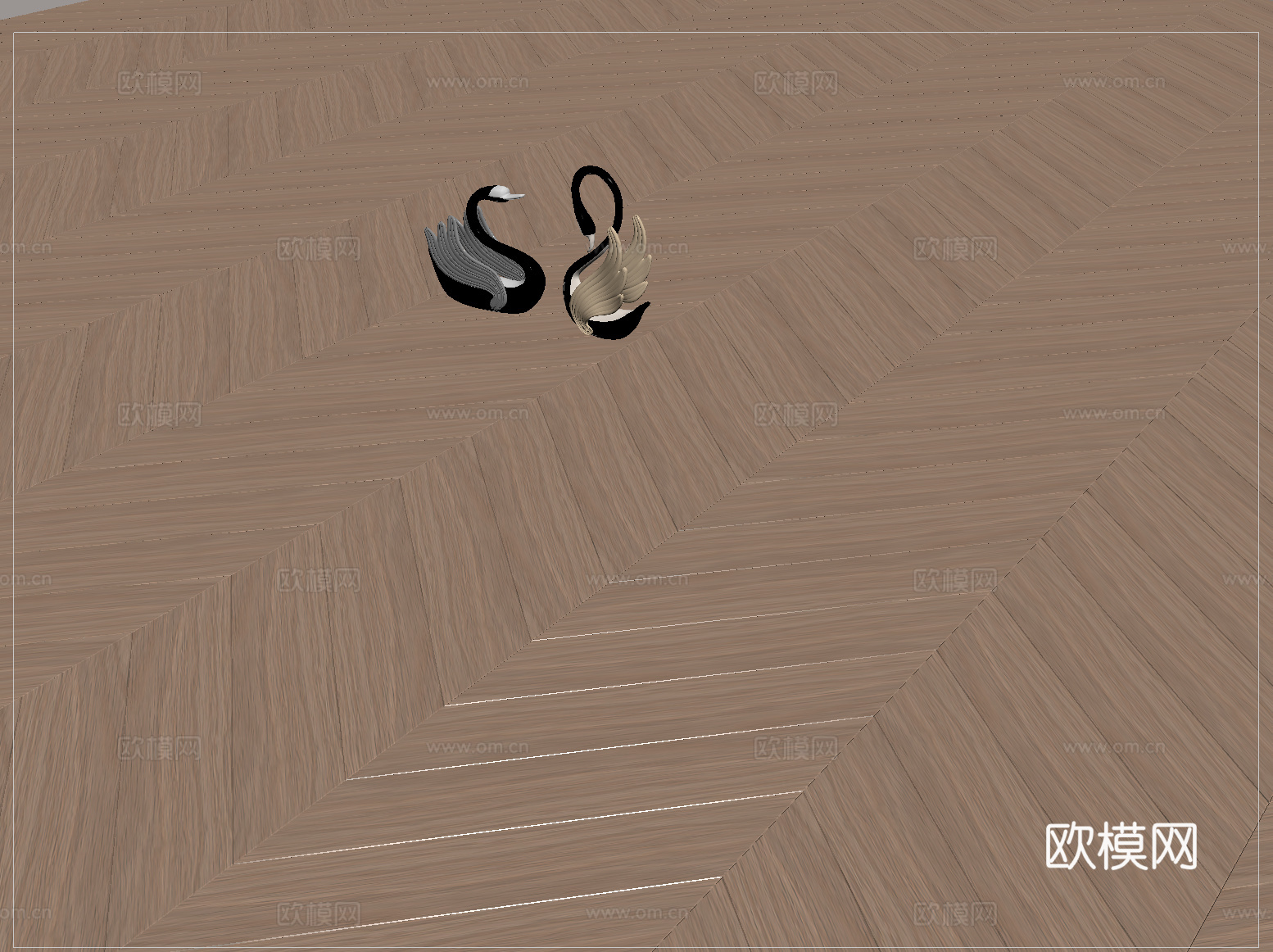 现代地板 木地板 拼花地板 人字拼木地板su模型