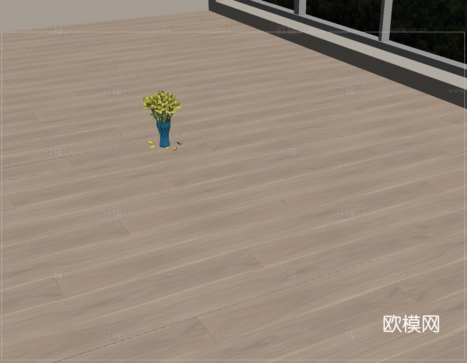 现代地板 实木地板 拼花地板su模型