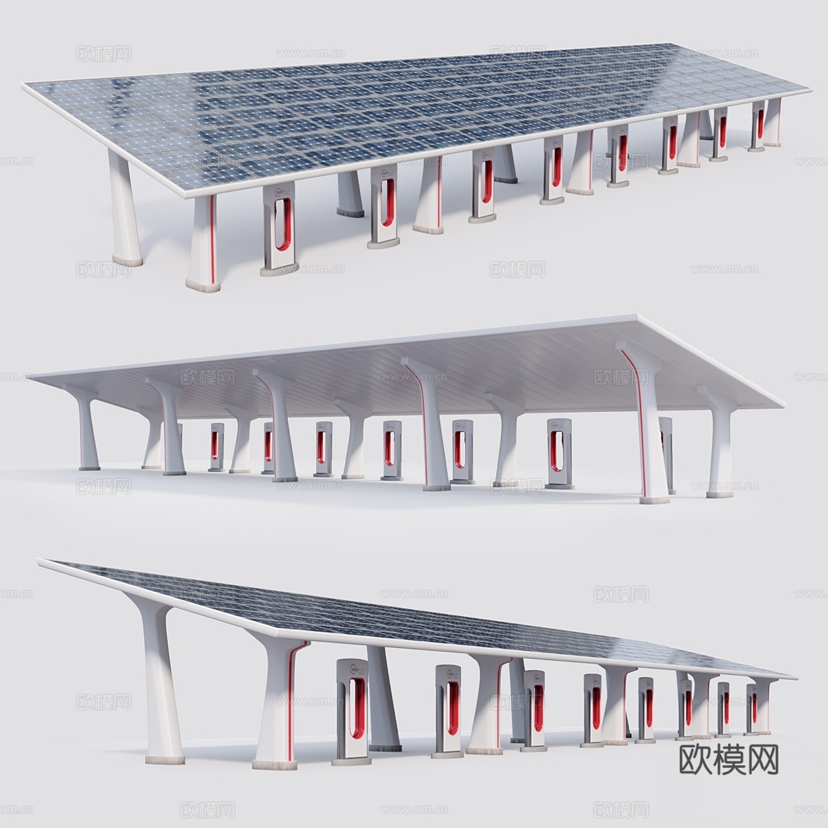 充电站3d模型下载