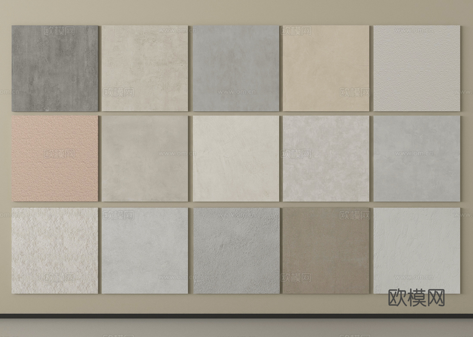 现代艺术涂料 微水泥 乳胶漆 真石漆 肌理漆su模型