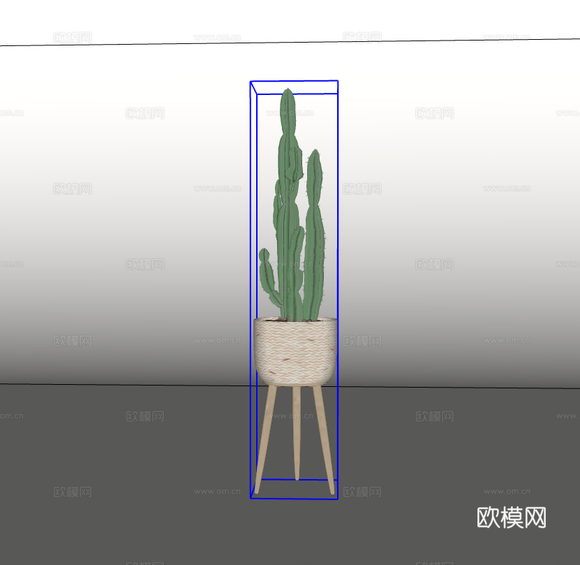 绿植盆栽su模型