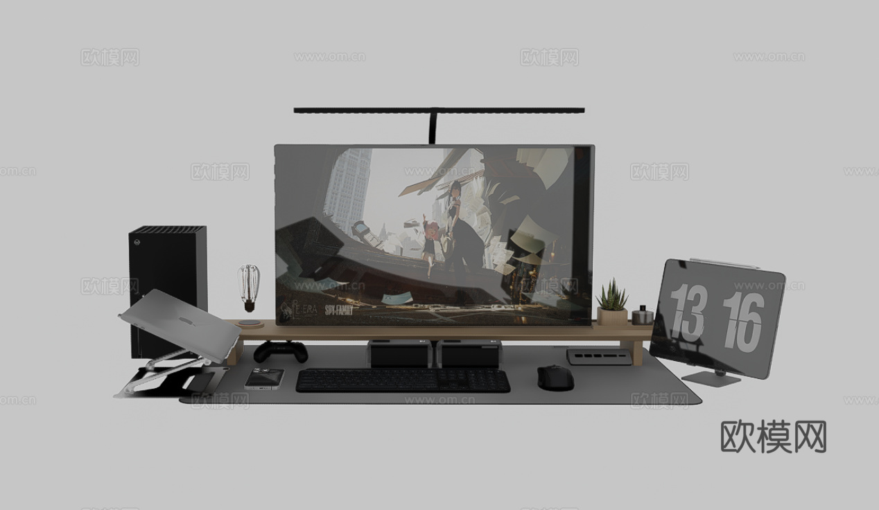 电脑桌面su模型