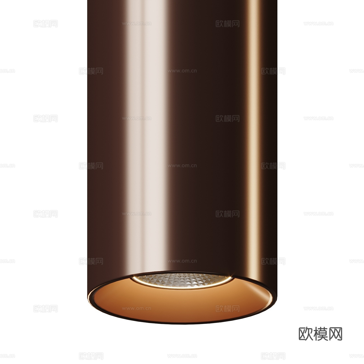 现代明装金属射灯3d模型下载（渲染图3）