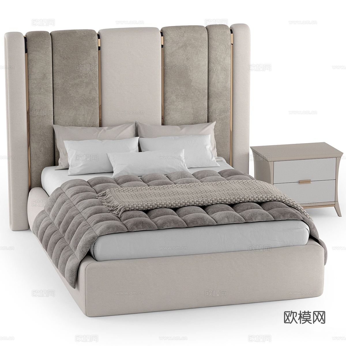 Corte Zari Rubens床3d模型