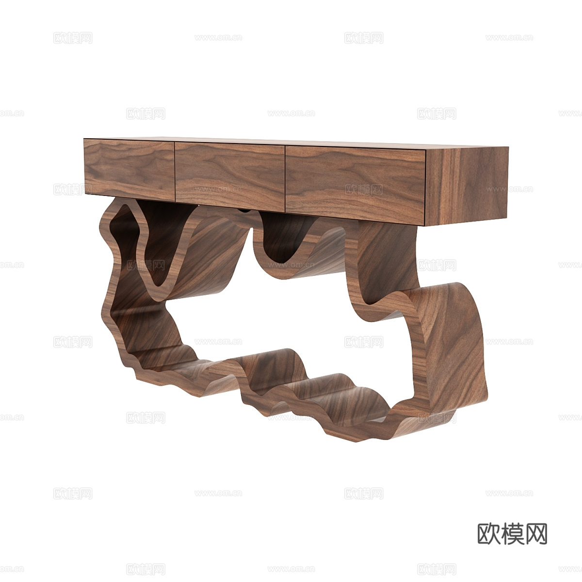 北欧简约边柜 边柜 简约餐边柜 装饰柜 木质边柜3d模型下载