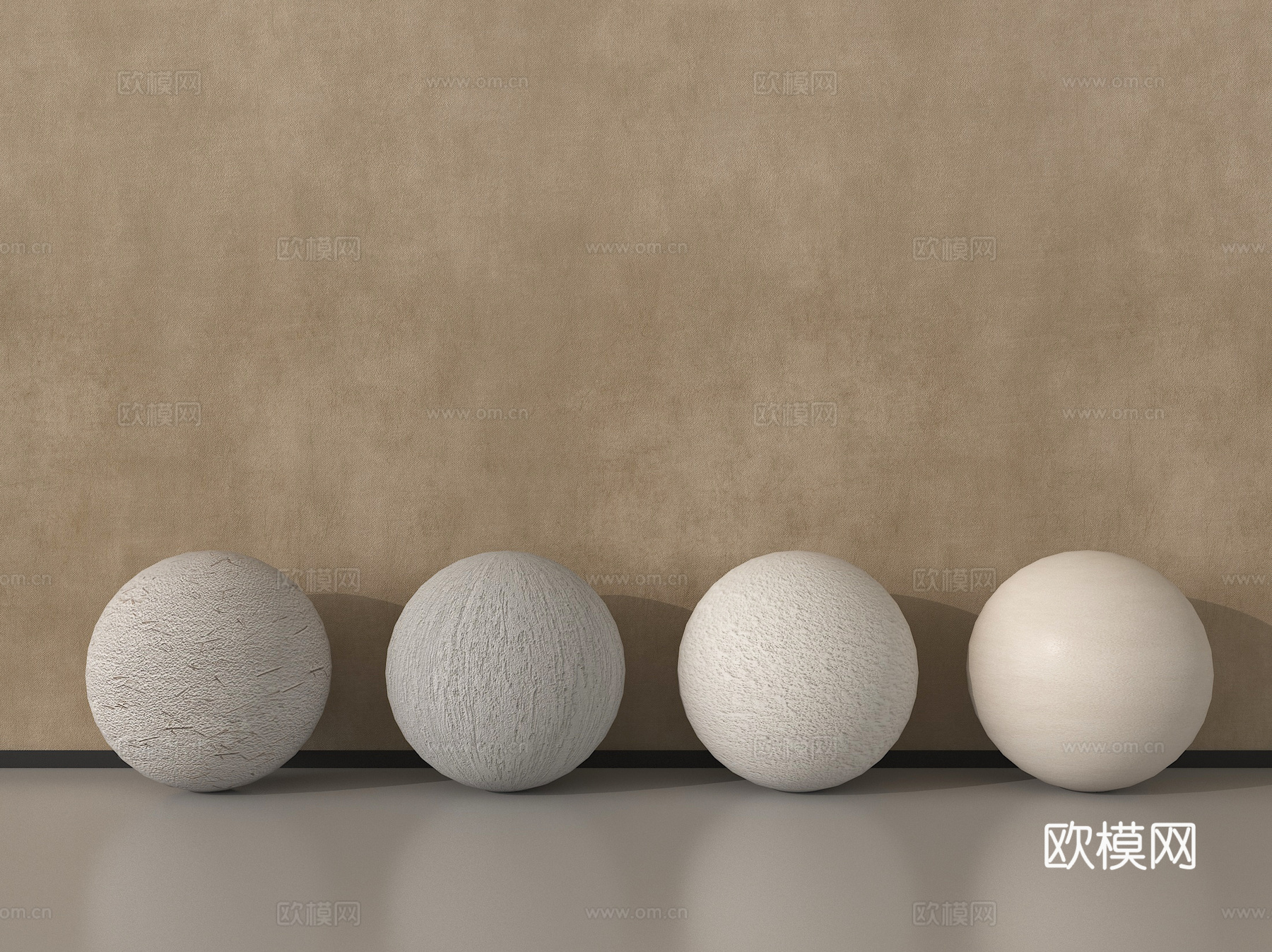 现代涂料 艺术漆 肌理漆 真石漆 微水泥su模型