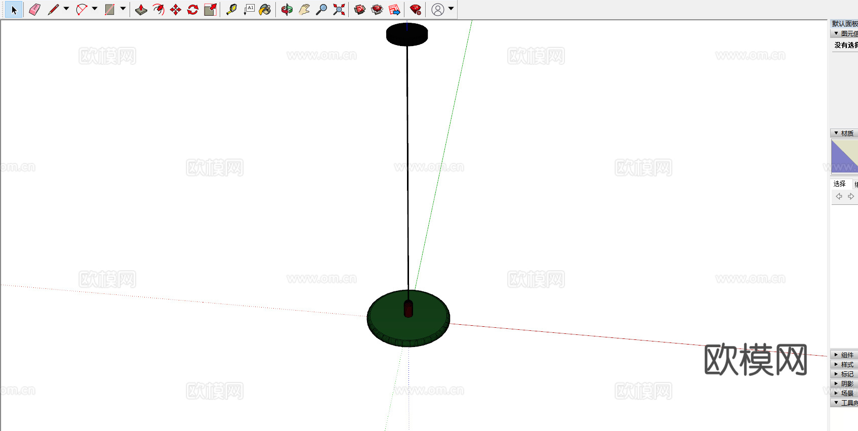 中古风吊灯 北欧吊灯 包豪斯吊灯  轻法式吊灯su模型