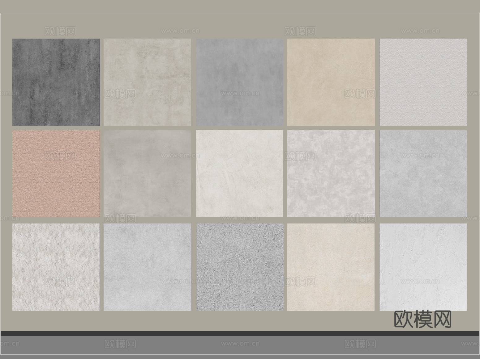 现代艺术涂料 微水泥 乳胶漆 真石漆 肌理漆su模型