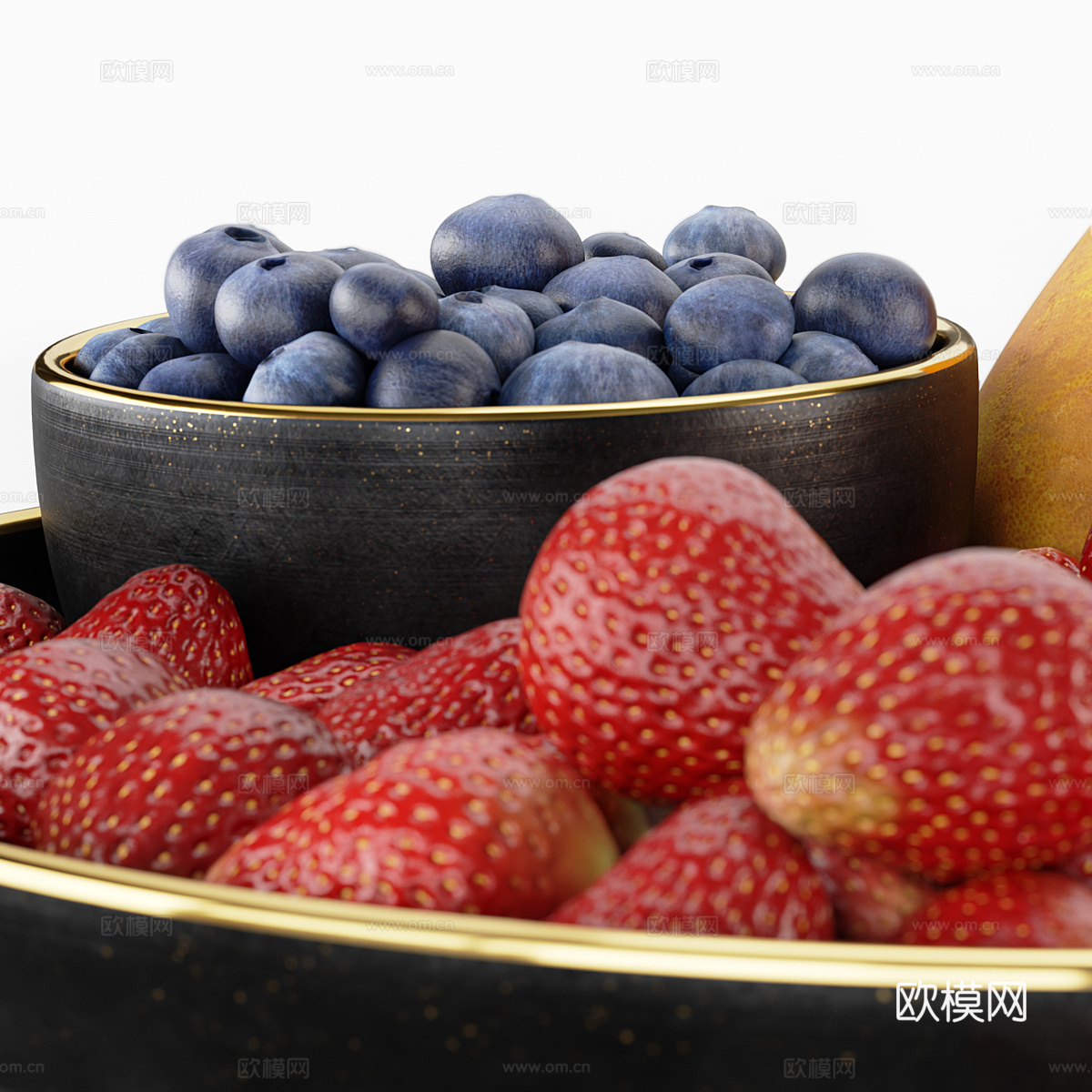 水果 果盘3d模型下载（渲染图4）