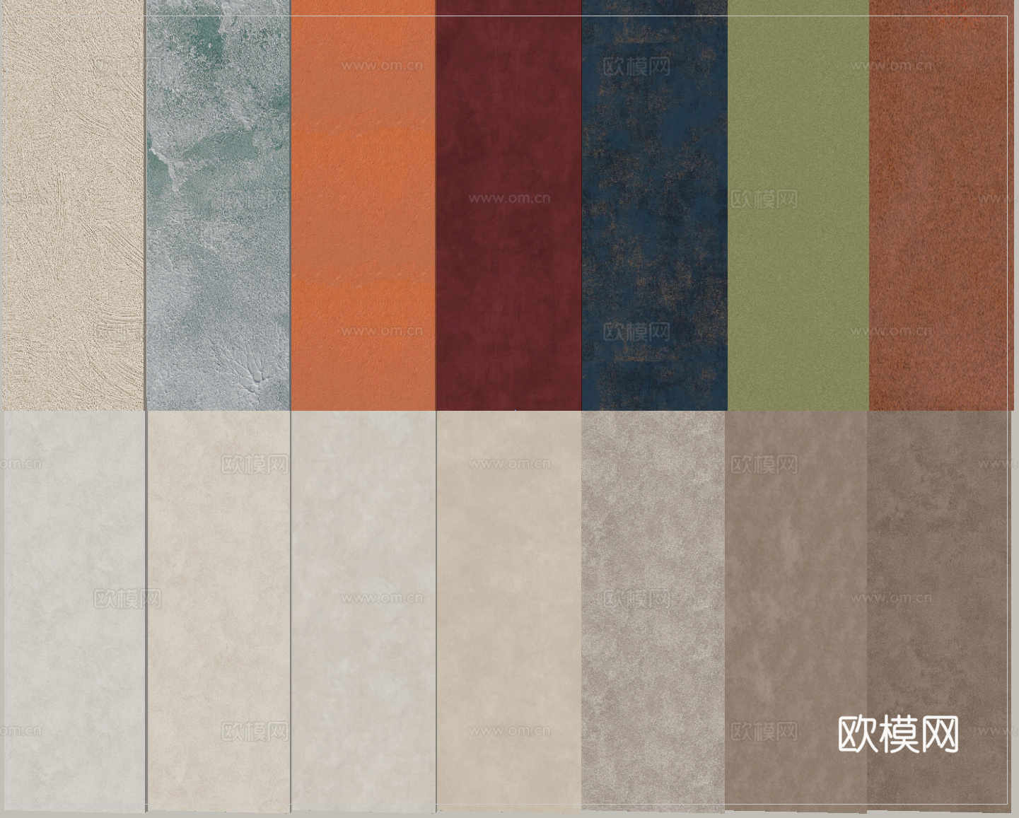 现代艺术涂料 微水泥 乳胶漆 真石漆 肌理漆su模型