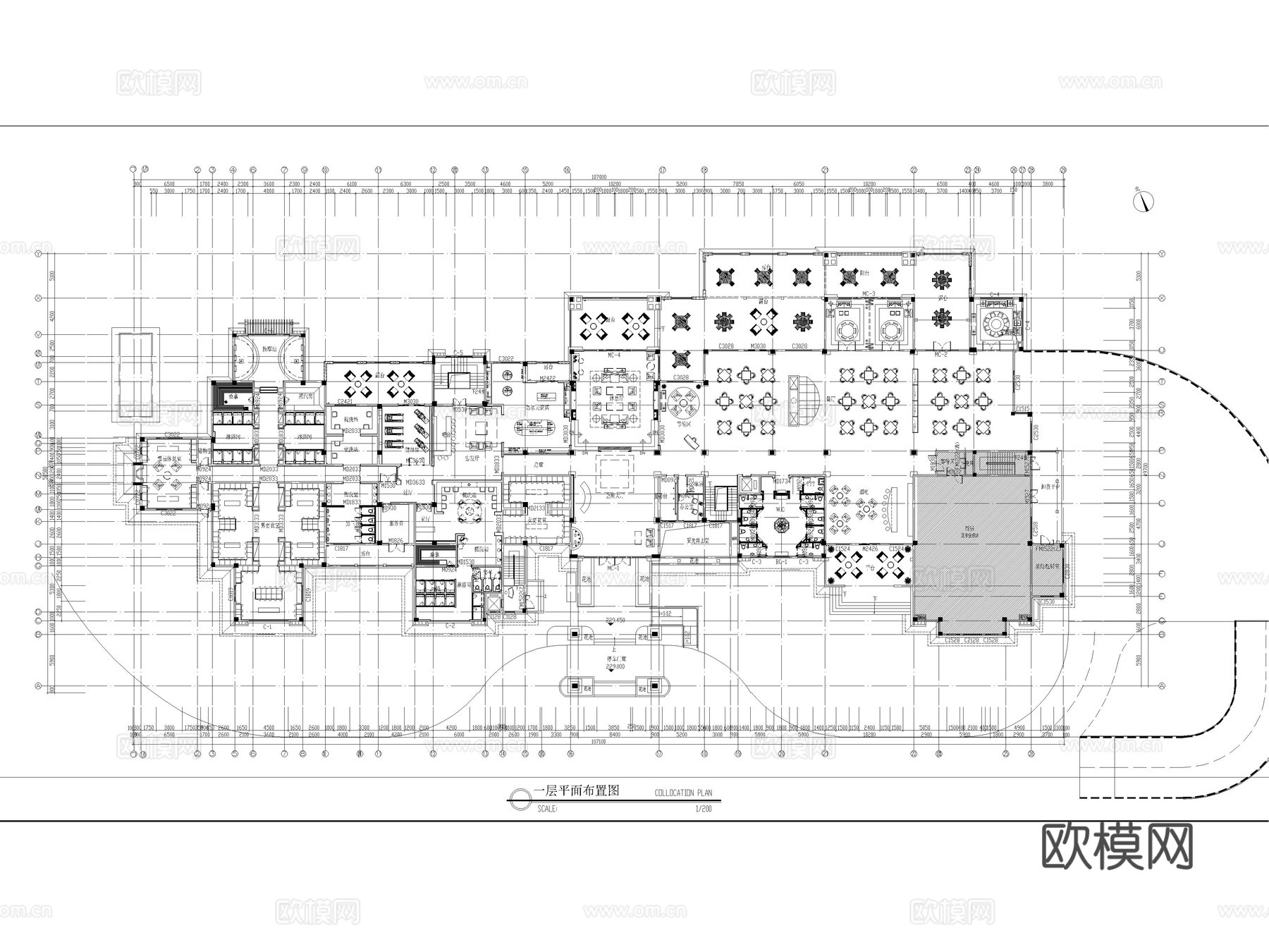 10套室内高尔夫球休闲会所训练场CAD施工图cad施工图