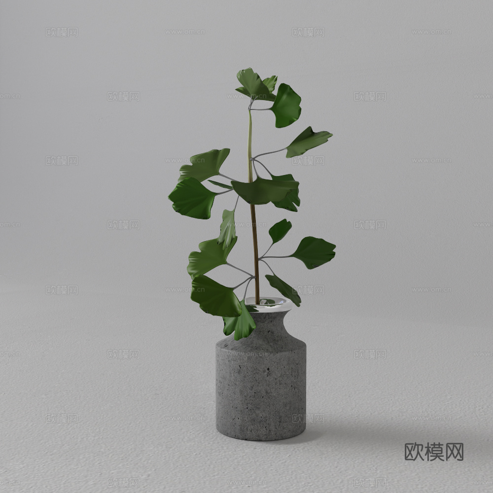 绿植盆栽su模型