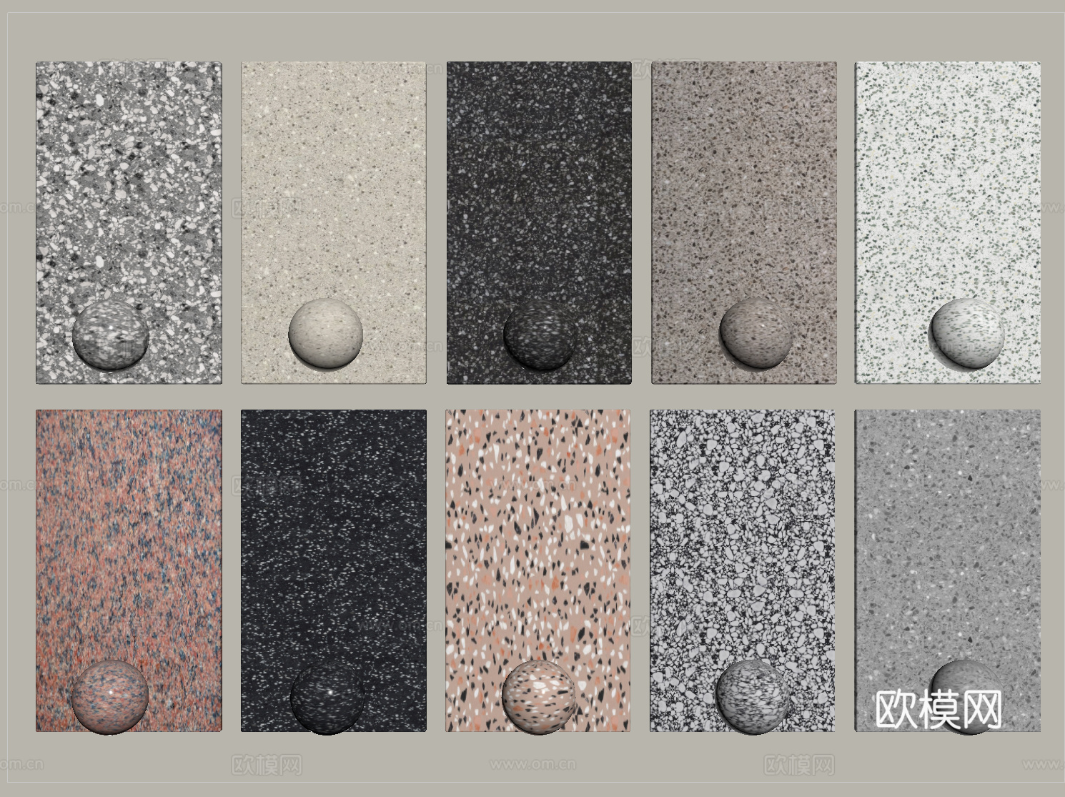 现代石英石背景墙 水磨石 石英石 花岗岩 灰色石英石 米色石su模型