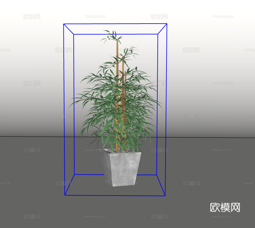 绿植盆栽su模型