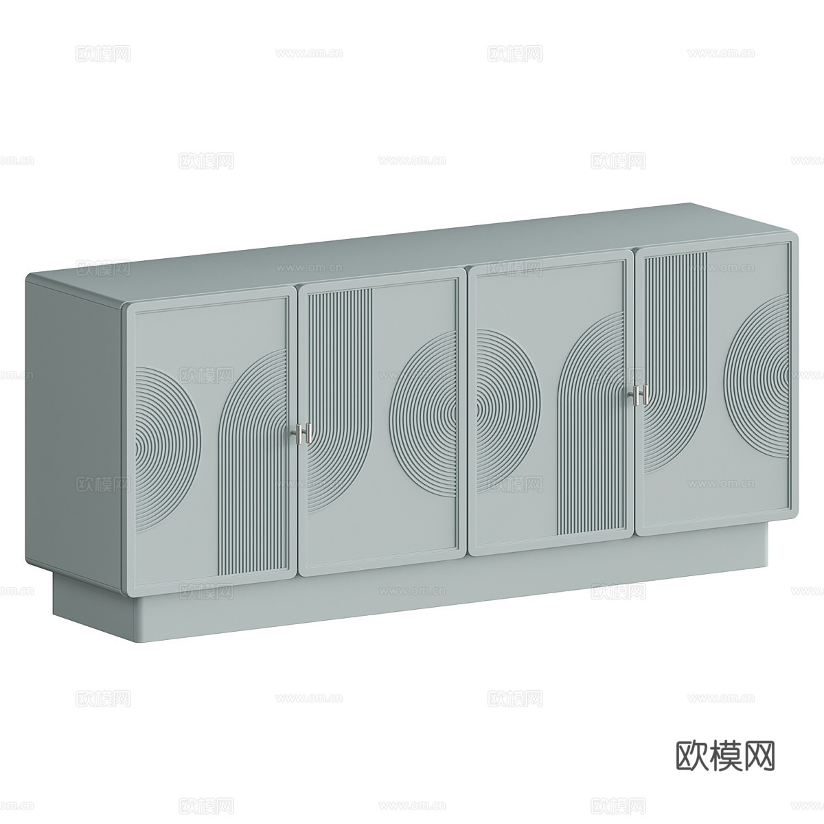 现代奶油风 Monson 边柜3d模型下载（渲染图2）