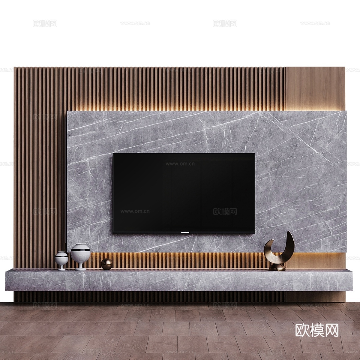 电视井3d模型下载