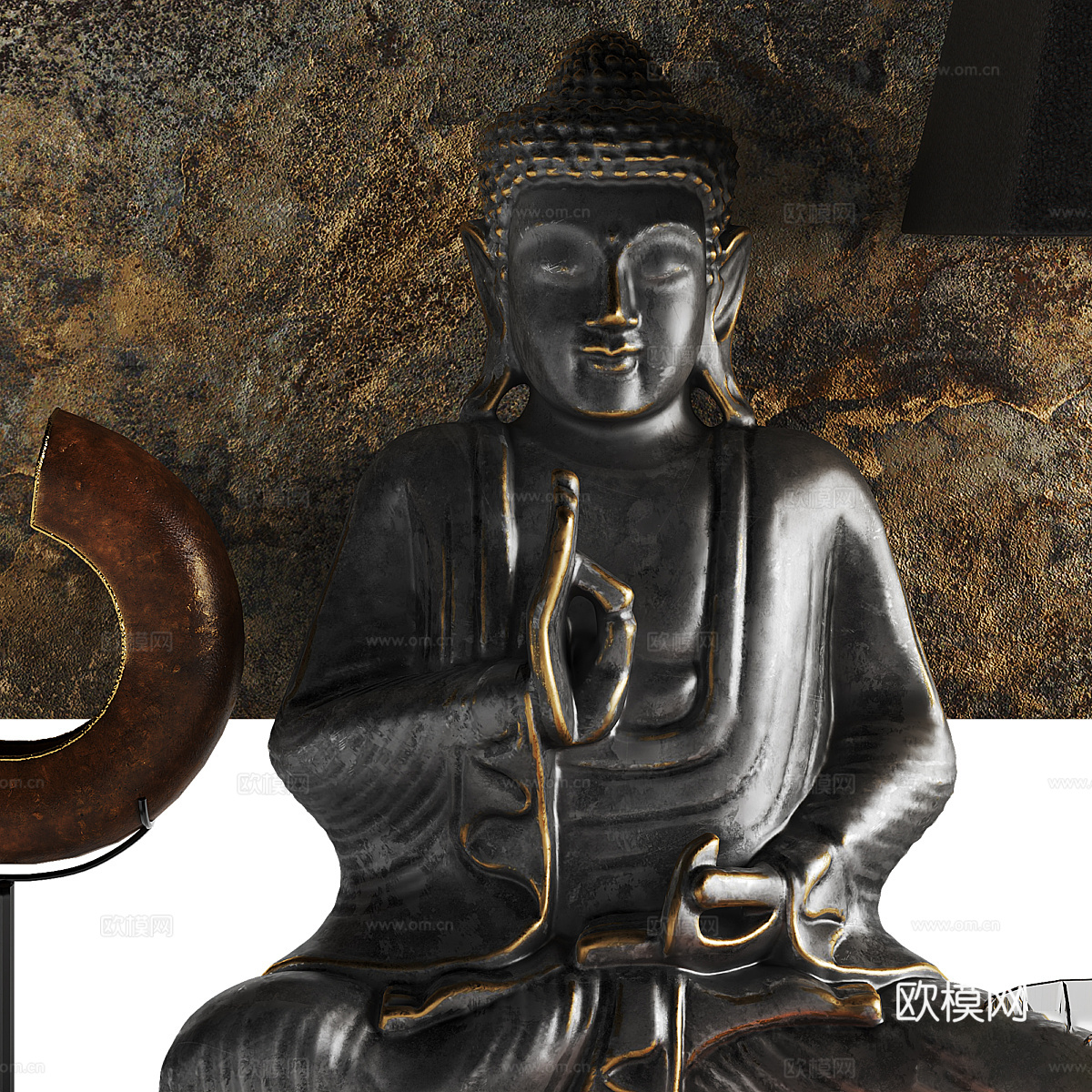 新中式轻奢饰品摆件组合3d模型下载（渲染图2）