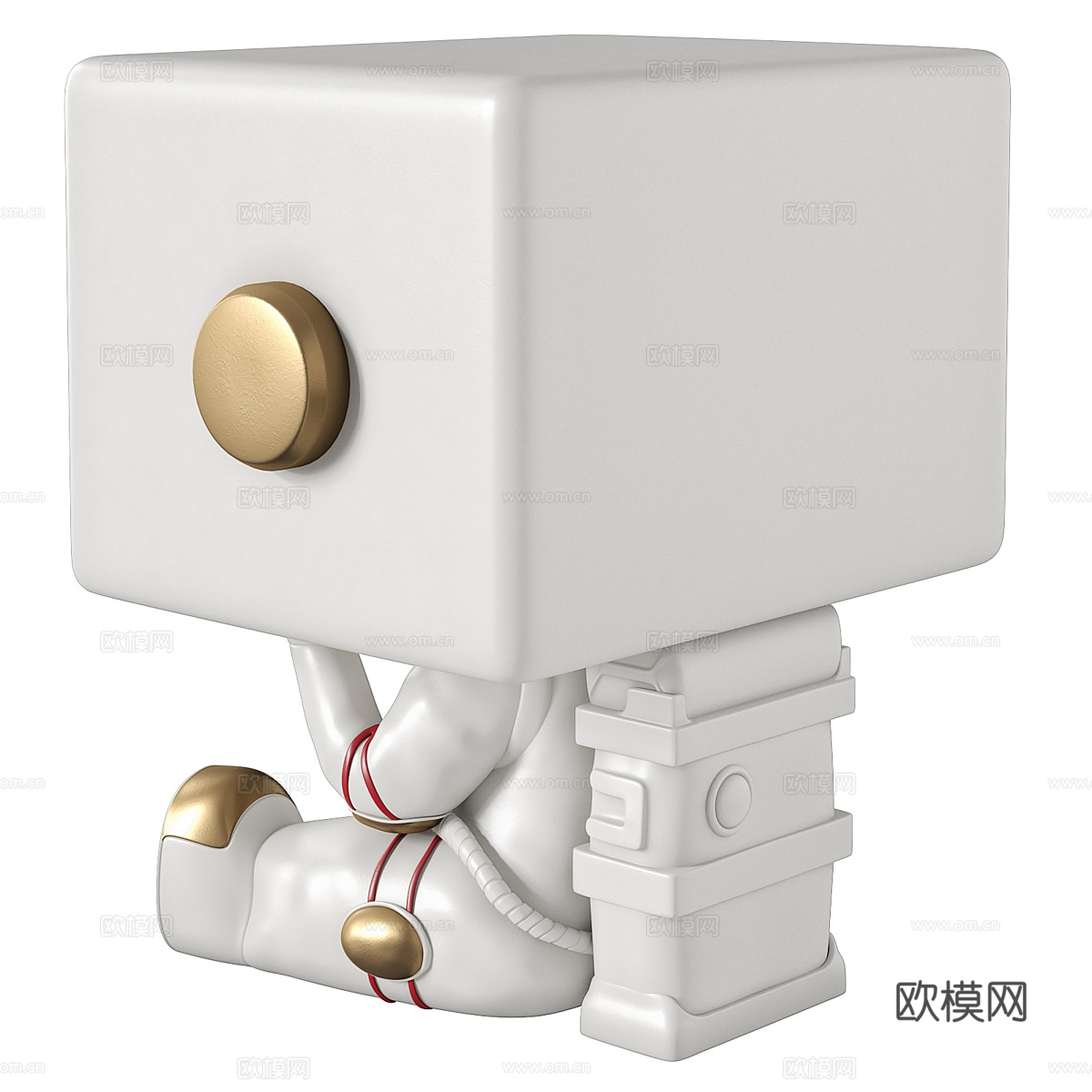 现代宇航员床头柜3d模型下载（渲染图6）