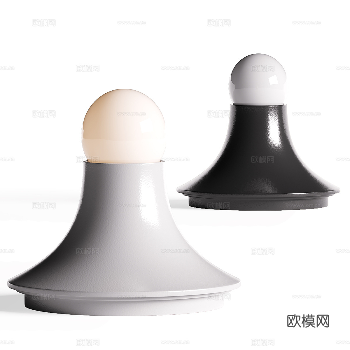 现代奶油风 TETI 台灯3d模型