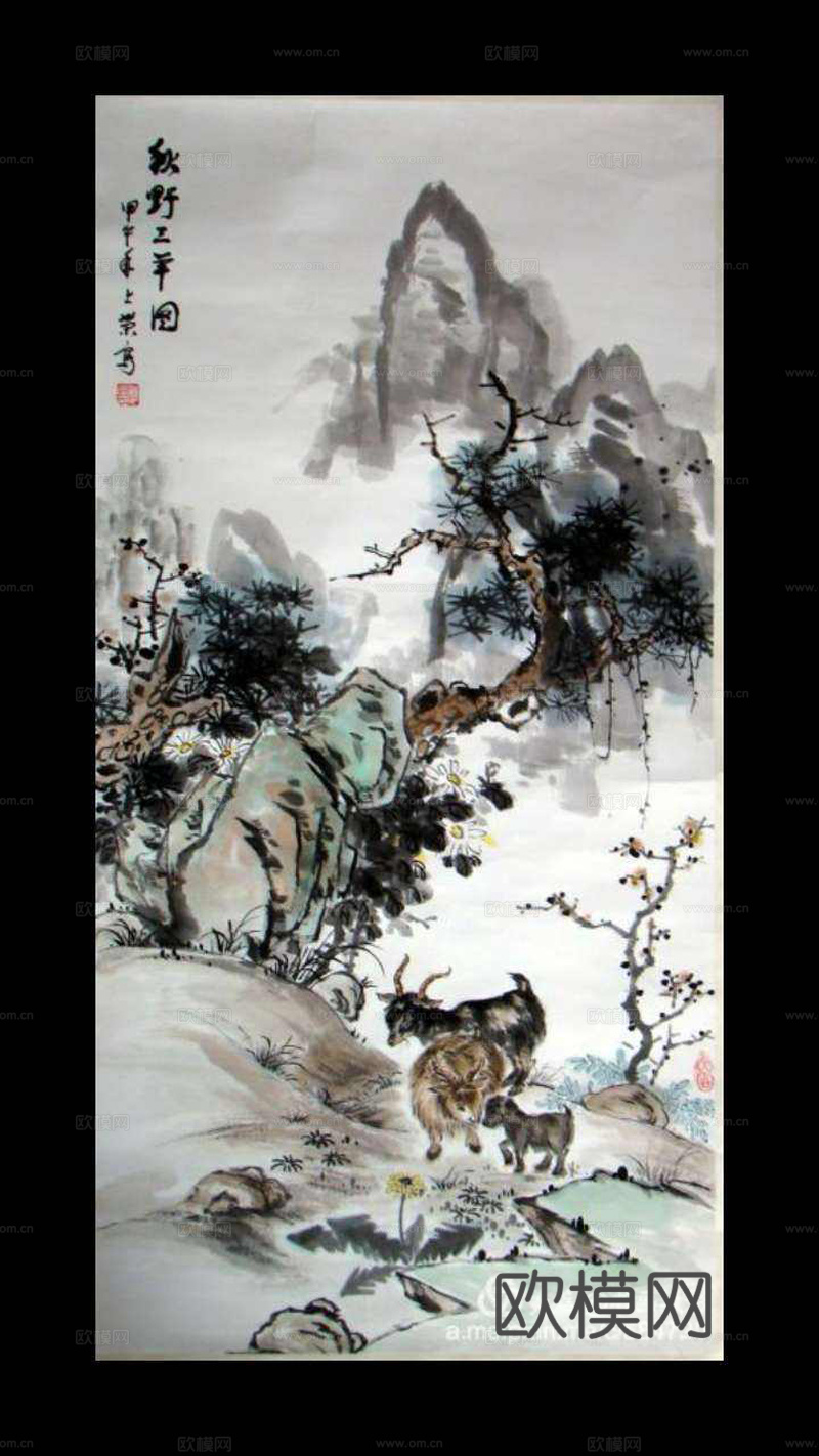 新中式装饰画下载