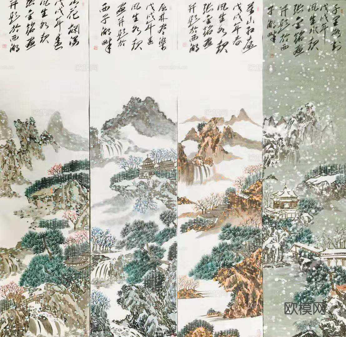 新中式装饰画下载