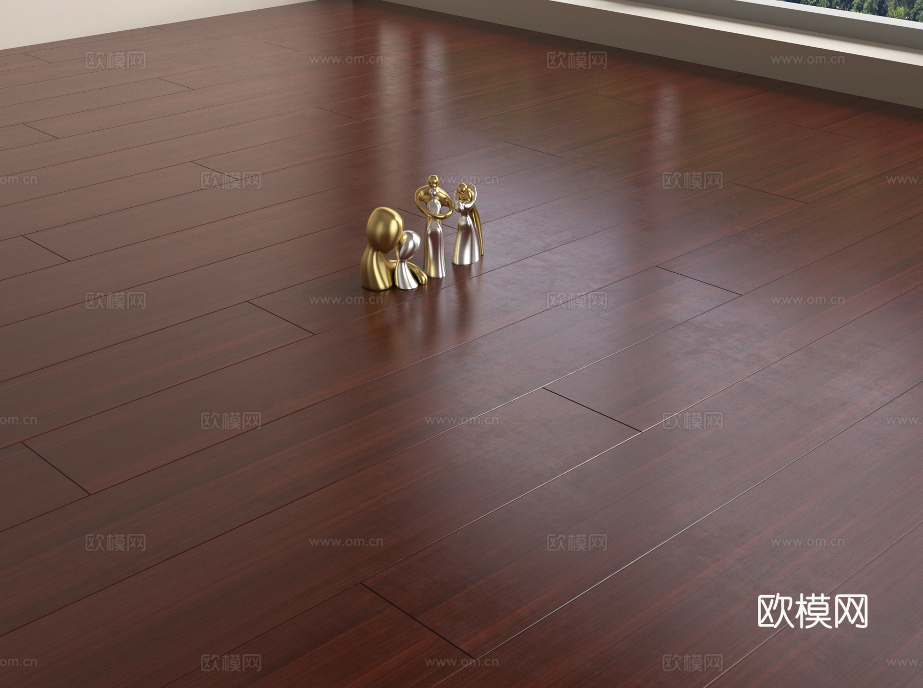 现代木地板  拼花木地板su模型