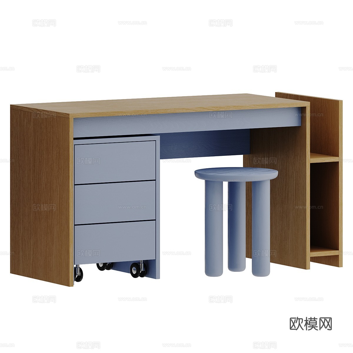 现代 Kubi 系列柜式家具套装3d模型
