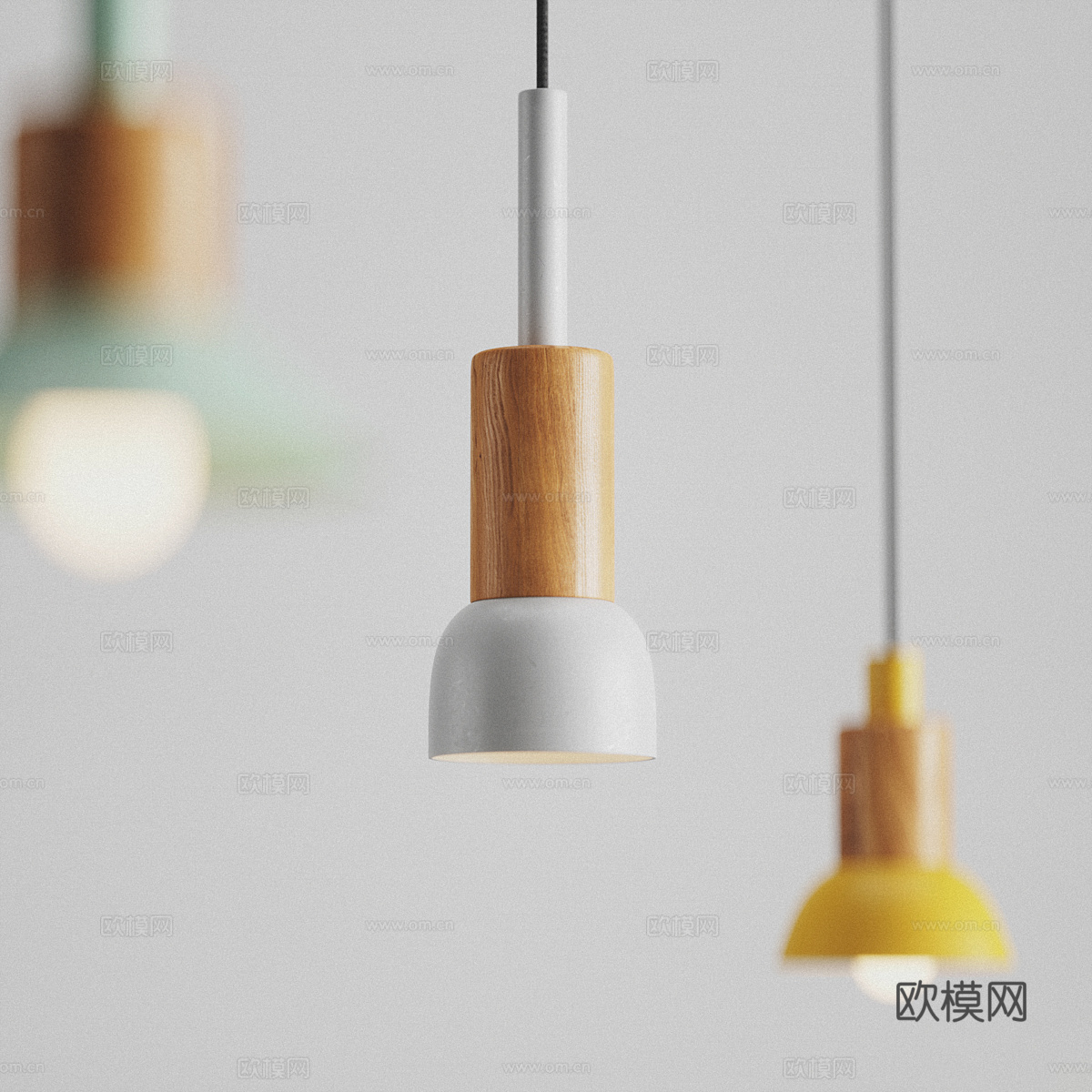 现代北欧 Mavrina 装饰小吊灯3d模型下载（渲染图2）