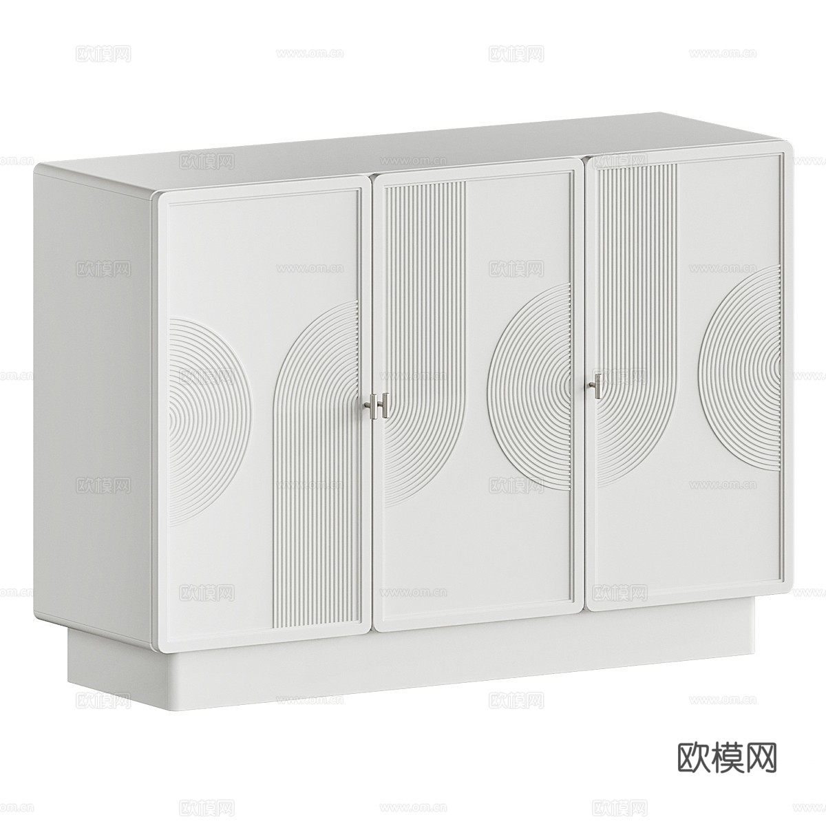 现代奶油风 Monson 边柜3d模型下载（渲染图3）