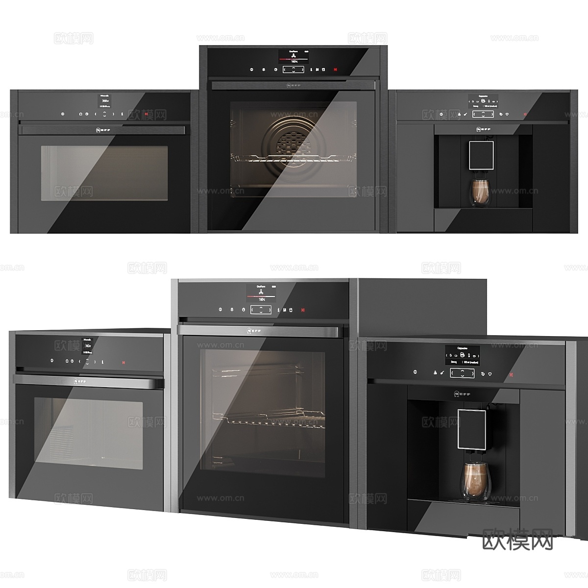 Neff 厨房电器套装3d模型下载