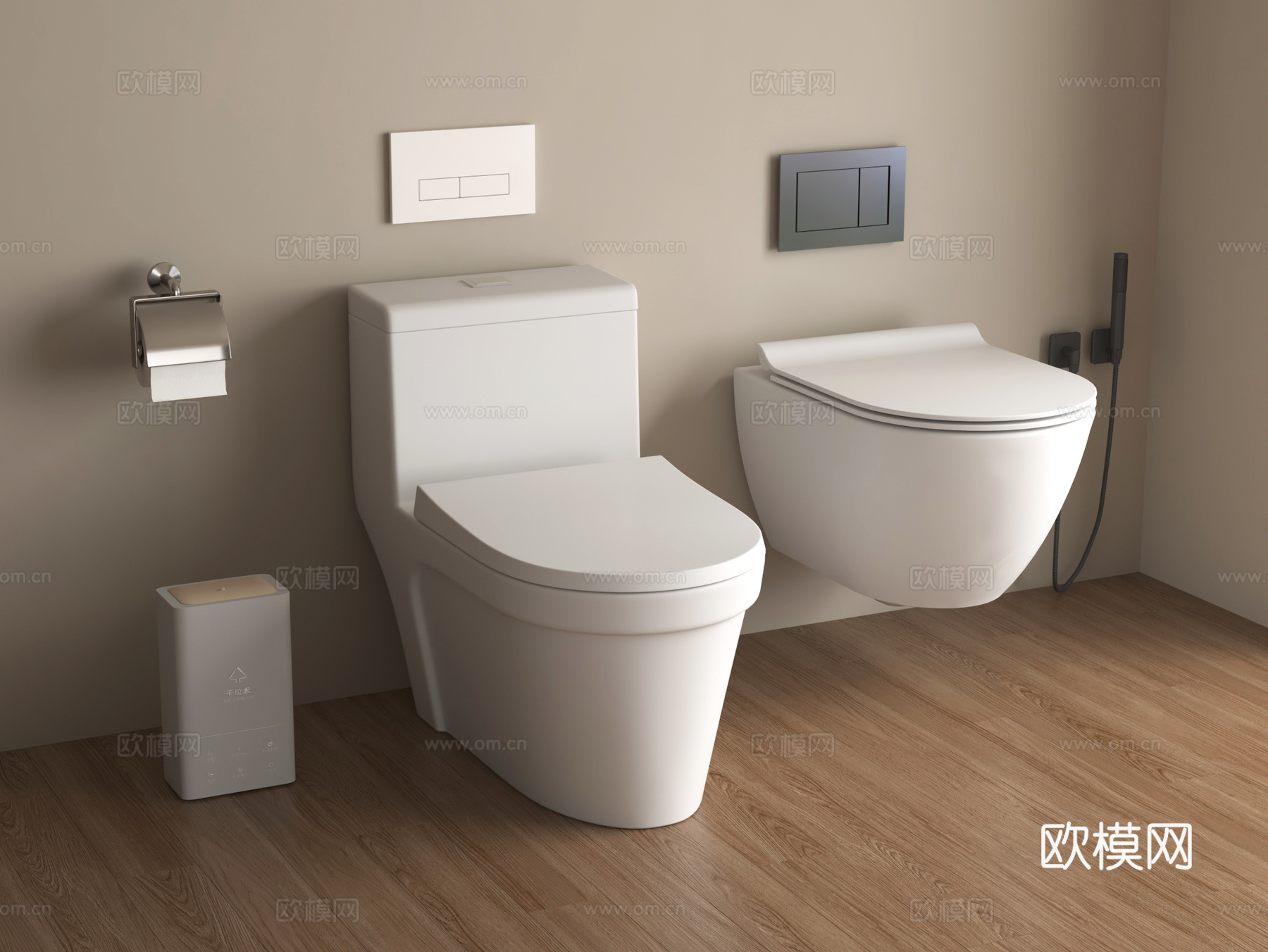 现代马桶 智能马桶 坐便器 壁挂马桶3d模型下载