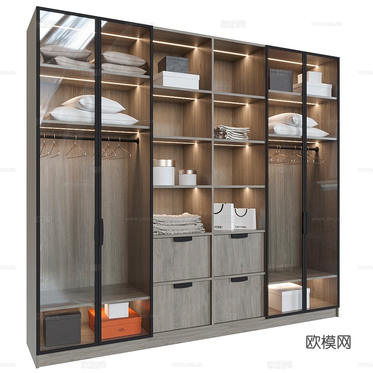 衣柜3d模型下载