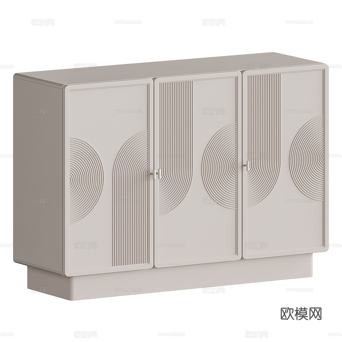 现代奶油风 Monson 边柜3d模型下载（渲染图4）