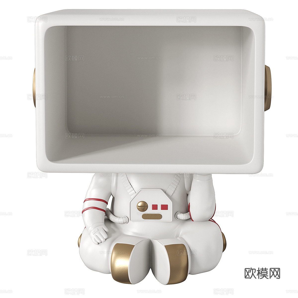 现代宇航员床头柜3d模型下载（渲染图5）