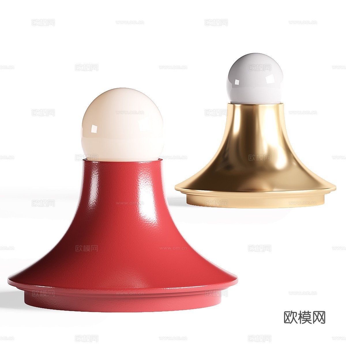 现代奶油风 TETI 台灯3d模型