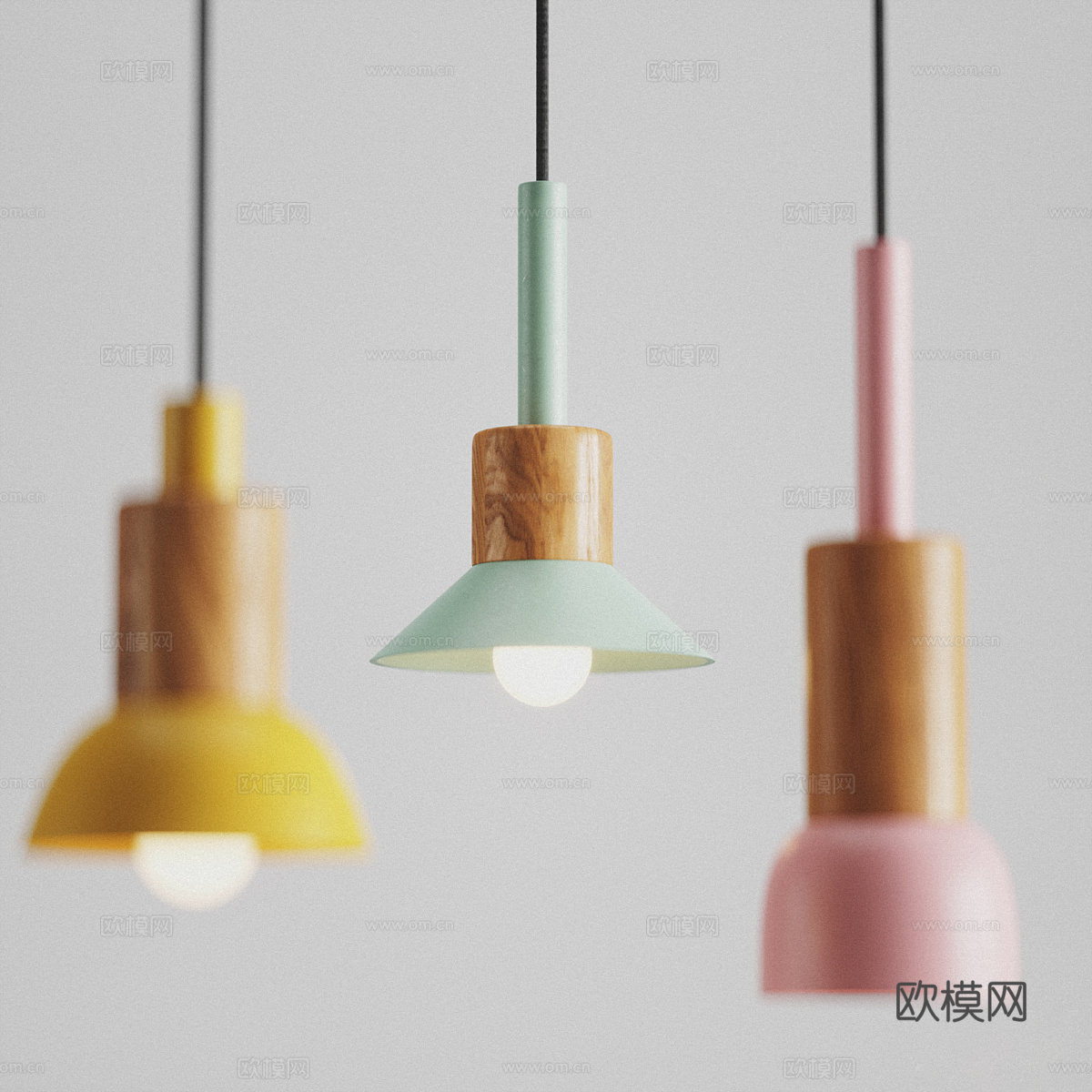 现代北欧 Mavrina 装饰小吊灯3d模型下载（渲染图4）