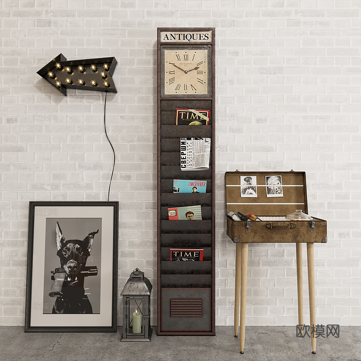 置物架摆件3d模型下载