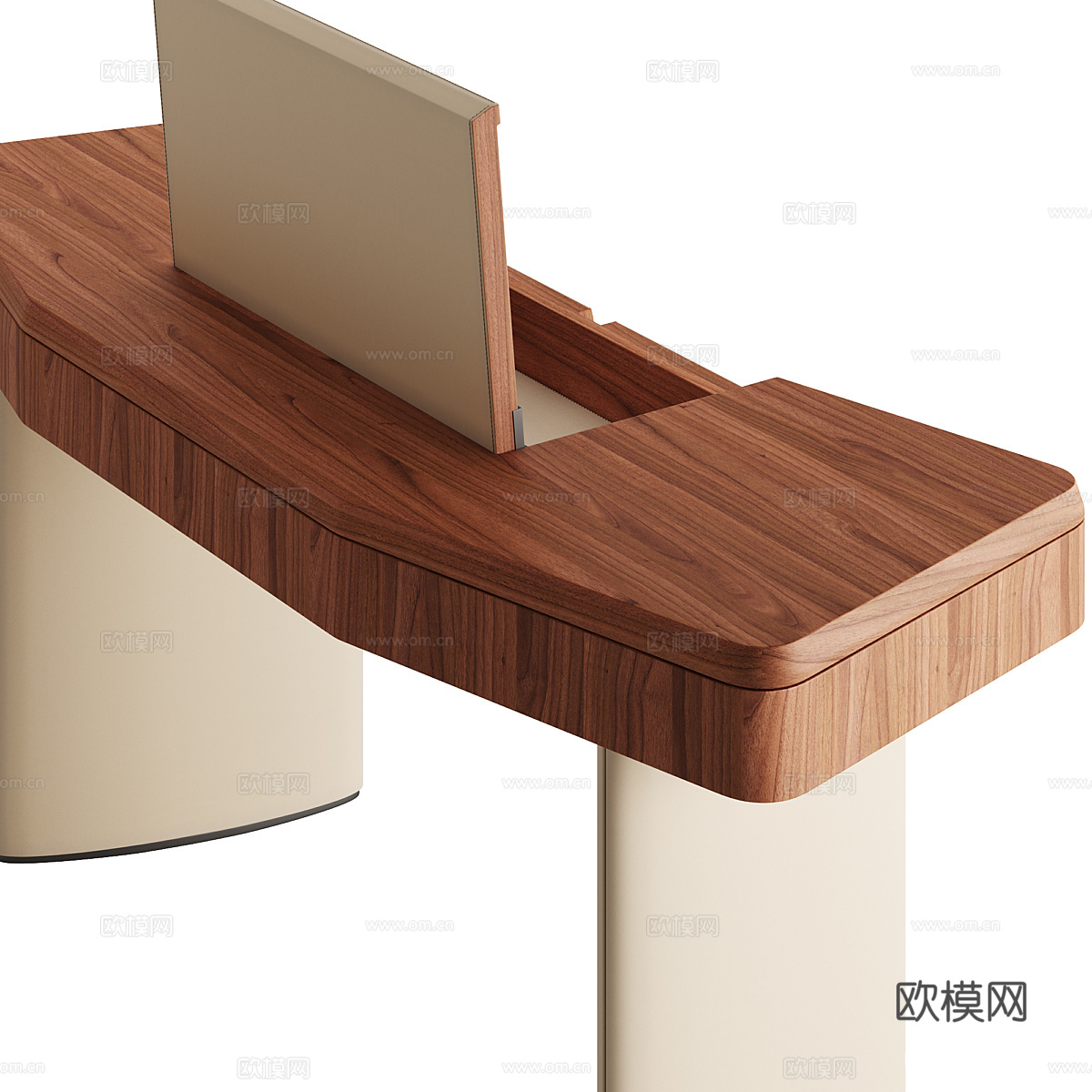 新中式轻奢 Porada Moty 写字台 梳妆台3d模型下载（渲染图4）