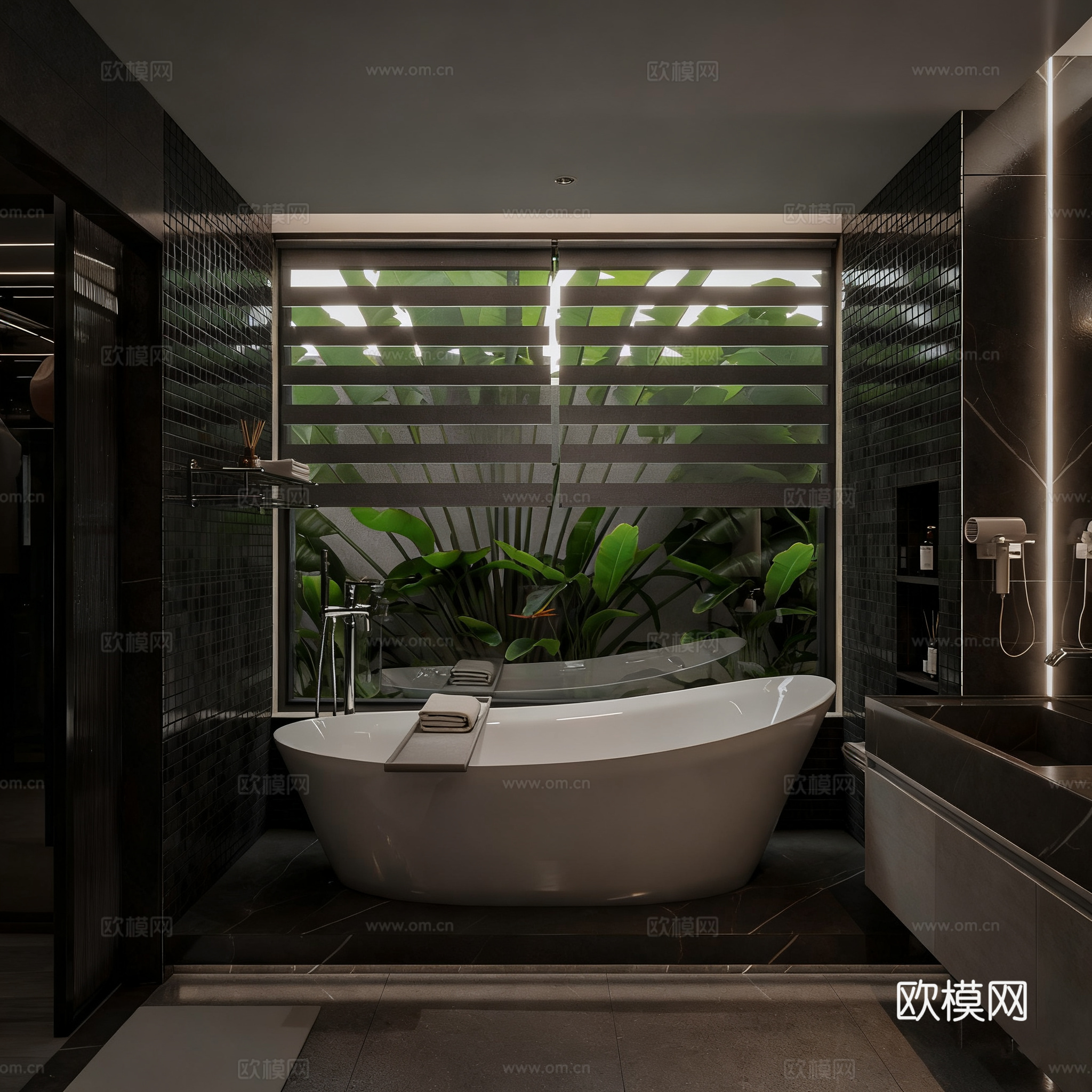 现代风格全屋 星空顶 酒店套房su模型