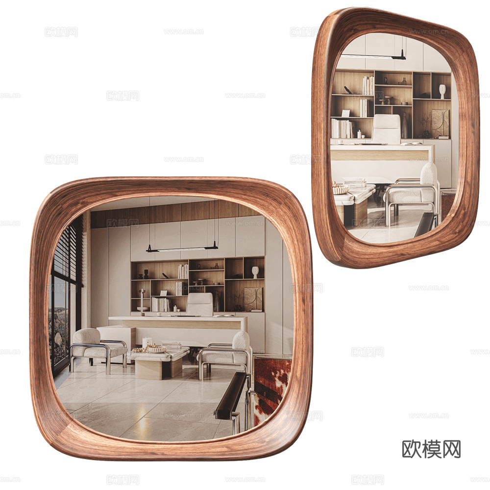 Wewood 装饰镜3d模型下载