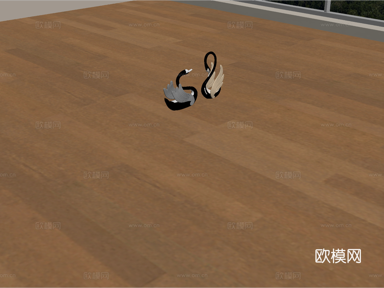 现代木地板 拼花木地板su模型