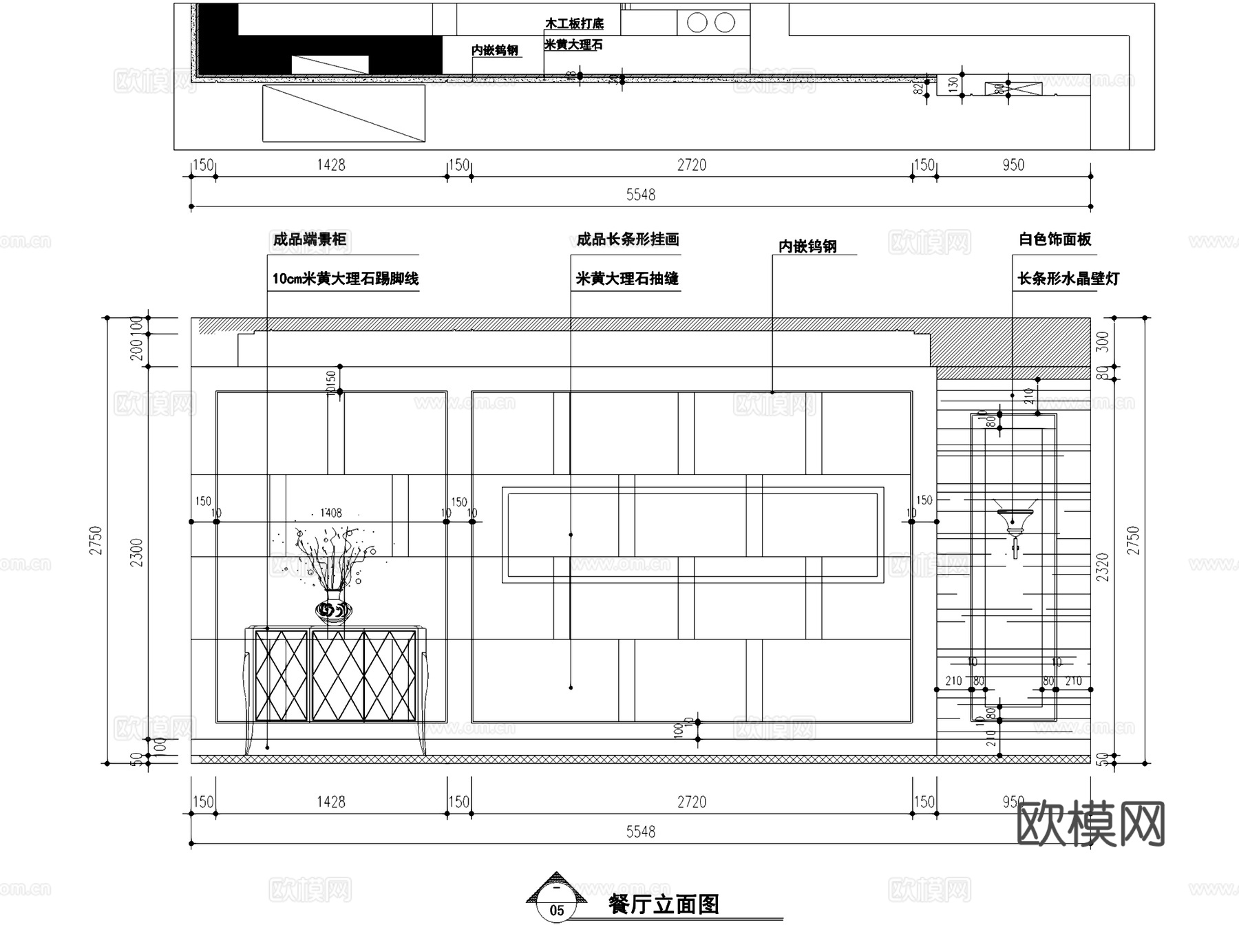 世贸1幢2902三室两厅两卫室内家装CAD施工图cad施工图