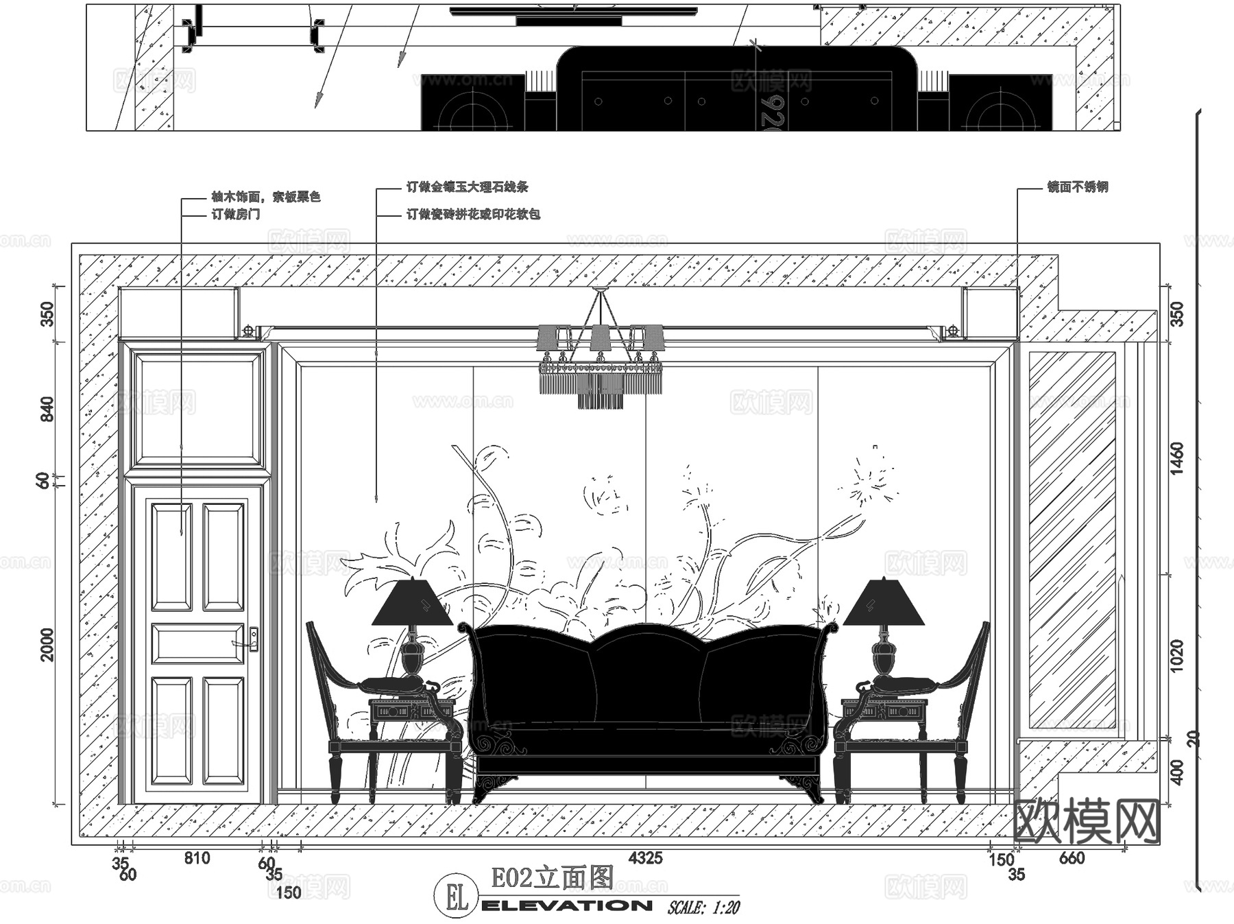 深圳君汇新天四室两厅四卫大平层私宅雅居室内家装CAD施工图cad施工图