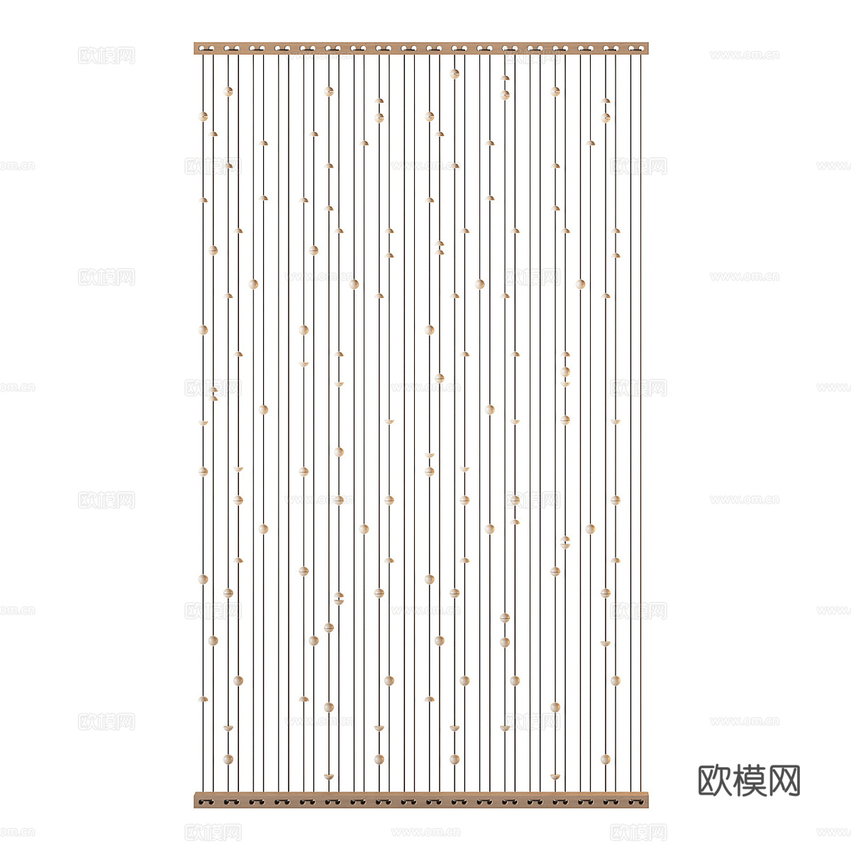 绳索装饰隔断3d模型下载（渲染图2）