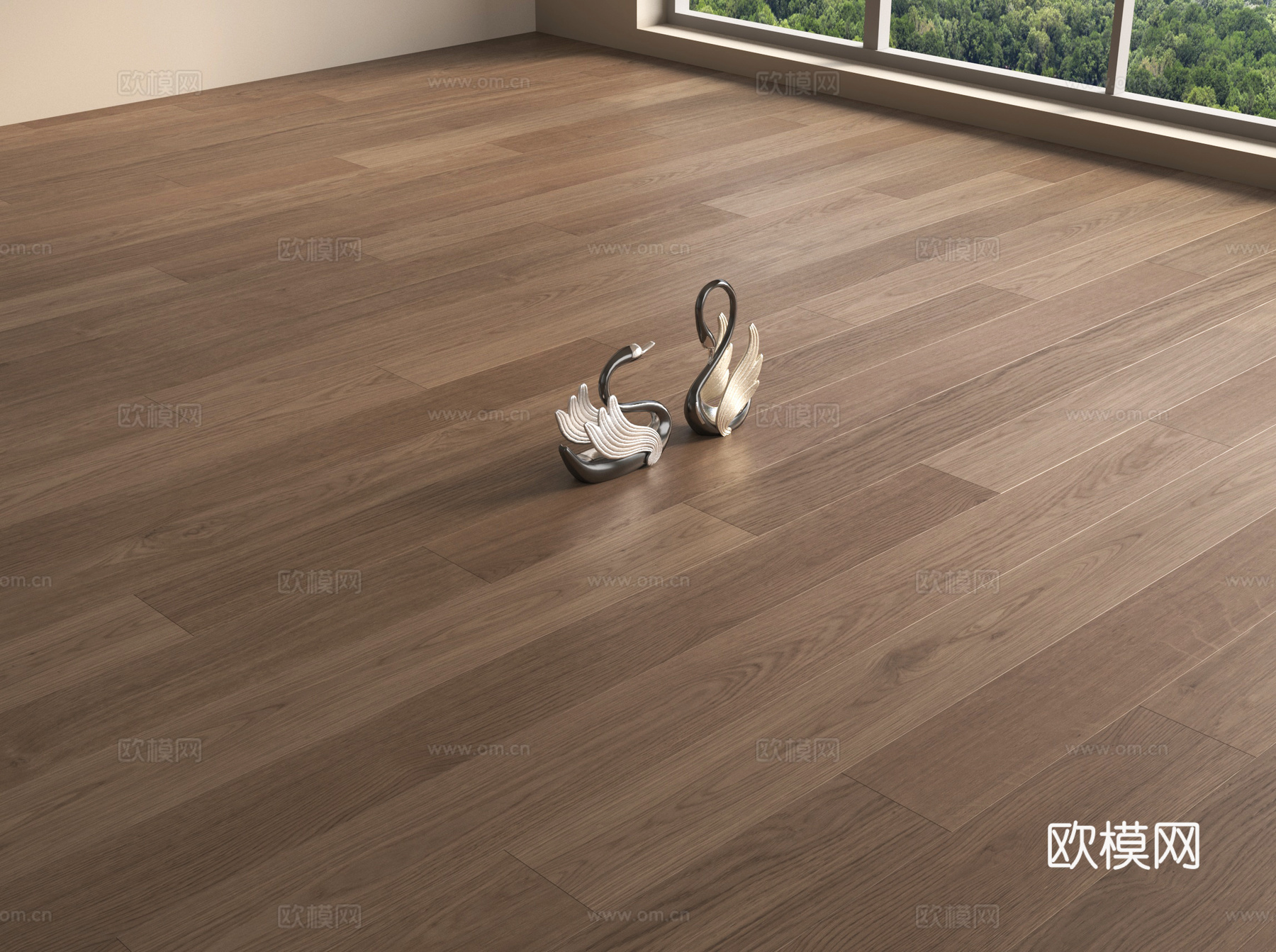 现代木地板 拼花木地板su模型